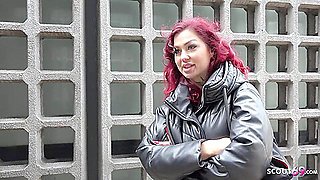 German Redhead College Teen 18+ - Tattoo Model Ria Red - Pickup And Raw Casting Screw