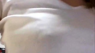 Busty brunette amateur teen babe pussy drilled hard and deep