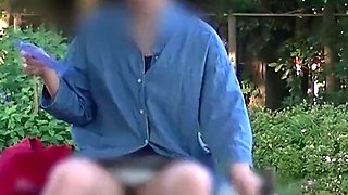 Cute girlfriend exposing her boobs & masturbating♡in