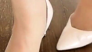 Mature Woman Wearing Pantyhose