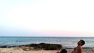 Sexy Couple's Public Beach Adventure