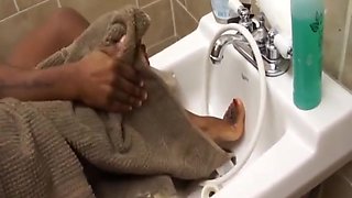 Black And White Foot Licking Foot Job, Foot Fetish