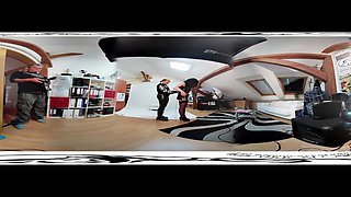 Prurient female's small tits clip