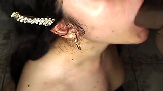 Slutty and Horny Doll Wants to Swallow Cum - Amateur Blowjob