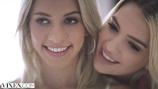 Vixen featuring Kenna James and Khloe Kapri's small tits trailer