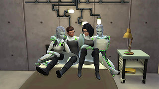 Alien couple studied by two scientists end up engaging in sex