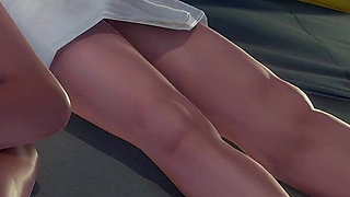 Murmur 14: Adam & Teacher Helen Love Hotel Boob Press Kiss & Self-finger