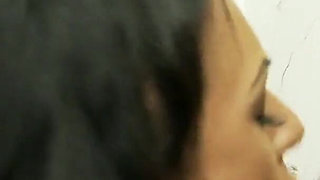 Tattooed MILF gets a hard dick in a gloryhole