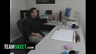 Virgin high - lonely nerd Hailey Young gets labia drilled after helping a guy pal