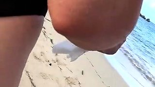 Sultry MILF goes for wild ride on big black cock outdoors