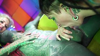 Anuskatzz, Lily Lu & Illu Z Take Hard Anal Threesome With Gapes, ATM & Facial