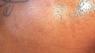 Sexy ebony girl Candice gets fucked by step brother with fat cock