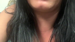 Blue Lace Mirror Tease with My Squirt-stained Mirror