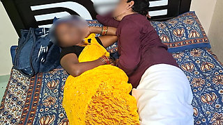 Indian Wife’s Secret Fantasy - Husband & His Stepbrother Together Inside He