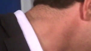 Beautiful brunette gets cum all over her big ass