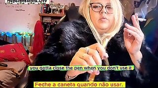 Psychotic Smoking Session Chain Smoking Outdoors While Editing Videos BBW MILF Smoking Vlog