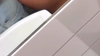 Teenage girl gets fucked in public school bathroom