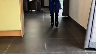 Amateur redhead shaves and masturbates