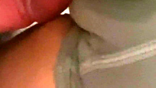 Teasing Her Cameltoe in Yoga Shorts