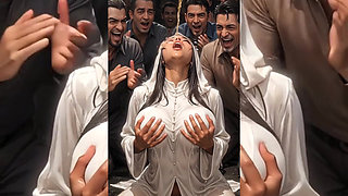 Hijabi Muslim Babes Teasing & Twerking Solo - Best Seductive Spanking, Bouncing & Hijab Part 1