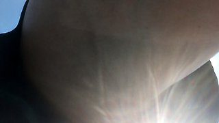 Real amateur outdoor couple enjoying hard fucking action