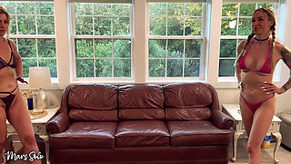 Foursome Cunt Busting: Mars Solo, Lora Cross, Sinthia Bee, & Fun Charlie Start in a 2v2 Match but Quickly Betray Each Other