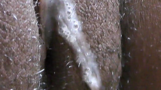 Ebony teen cunt filled up with BWC and hot cum