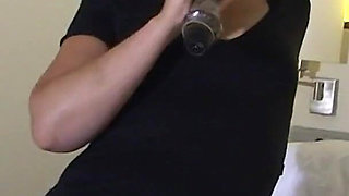 Horny Mature Lady Stuffs Her Hairy Pussy with Her Big Sex Toy