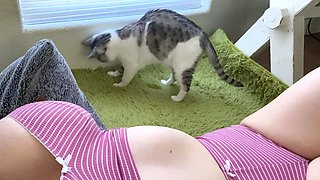 Big boobs webcam slut toys her asshole