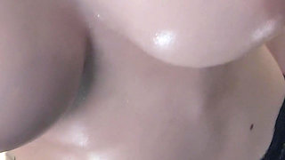 Stepmom Helps Me to Cum - Lets Me Rub Her Pussy and Fuck Big Oily Tits