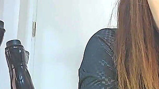 Bootslut Punishment and Squirting All Over Boots