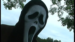 Horny outdoor fucked by the mask man