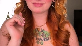 Hot smoking amateur redhead babe Whitney masturbates