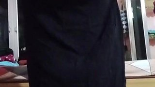 Indian Queer Crossdresser Gaurisissy rock-hard hard-core orgy in black