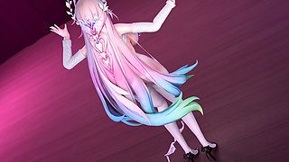 [mmd] Xilian Phone Number Big Tits Nipple Thong White Silk High Heels