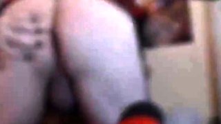 Femboy Plays with Cucumber on Webcam