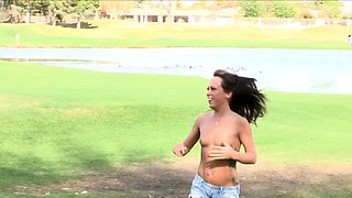 SMALL TIT BRUNETTE TATTOOED TEEN GIRLFRIEND CAUGHT IN SHOWER