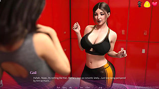 Thirsty MILF Seduces Married Friend in Gym Locker Room - the Office - Part 4 - Damaged Coda - by Porn Game 4u