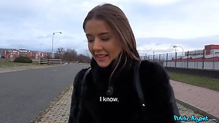 Public agent - she's so hardcore hot and her vagina so perfect and pearly wet