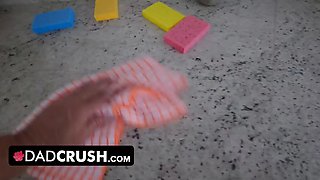 Dadcrush - cum inside my jiggly stepdaughter\u2019s Tight Pussy - big conclude in those ideal pink lips