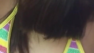 Pervert Japanese Scene-1_thin Japanese in a Bikini Masturbates in the Car and Fucks on the Beach