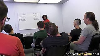 Misty Stone: 10 Guy Blowbang & Multiple Facial Cumshots