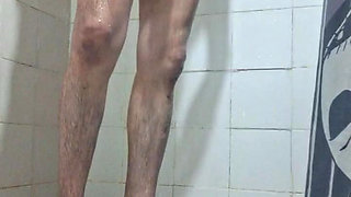 Relaxing in the shower