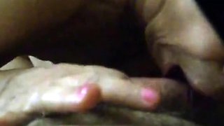 Mature Italian Amateur Gives a Blowjob and Then Takes Care o