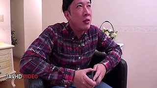 Seductive Japanese Wife In Kimono Enjoys Intense Fuck After Hot Blowjob Session With Ema Kato And Kei Mizushima