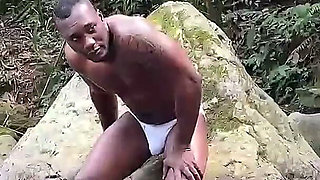 Horny Colombian MILF Shows Me Her Big Tits Outdoors and We Fuck Inside the River.