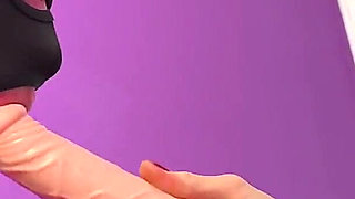 Mistress Irena Mur Uses Slave's Mouth as a Dildo Holder, He Serves Her Pussy and Ass