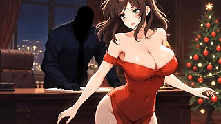 Boss Tied & Spanked Me on Christmas Eve While Hubby Slept - Hotwife's Naughty Office Confession