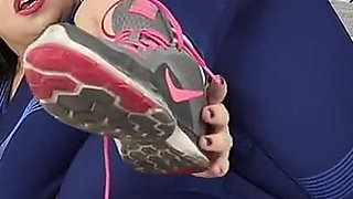 The Stinkiest Sneakers - Sydney Screams Makes You Sniff Their Smelly Sneakers and Socks After Sweaty Workout