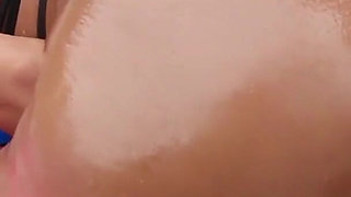 Oiled up Blonde Bombshell Drilled Deep by a White Bull